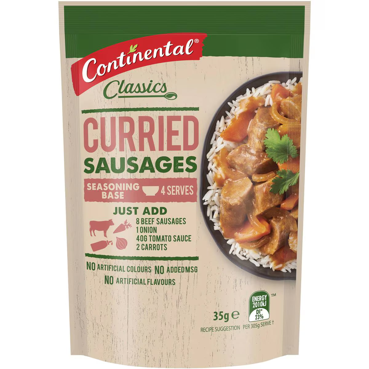 Recipe Base Curried Sausages | 35g | Continental | YG-009810-MC-978618