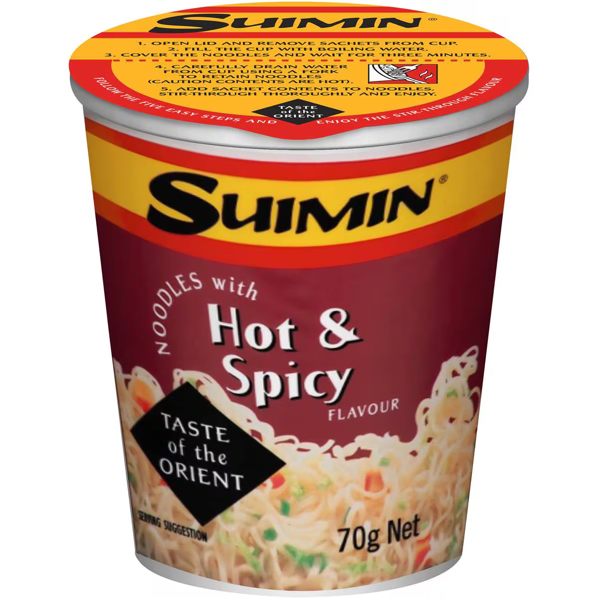 Hot & Spicy Noodle Cup | 70g | Suimin | YG-111566-MC-976630