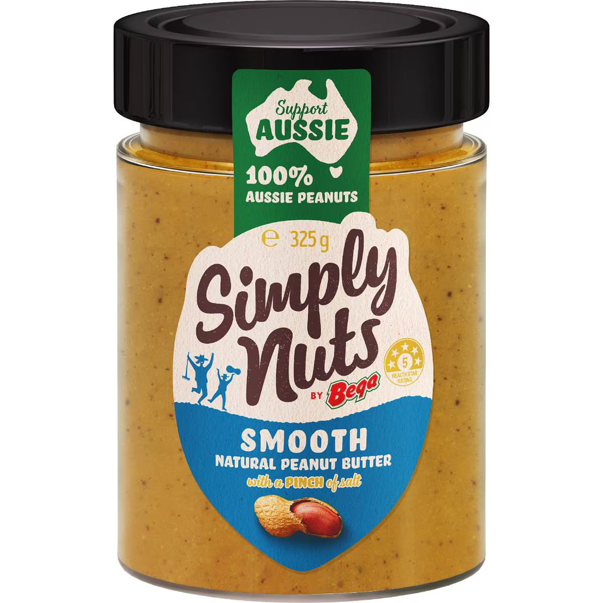 Simply Nuts Smooth Natural Peanut Butter | 325g | Bega | YG-112853-MC-978245