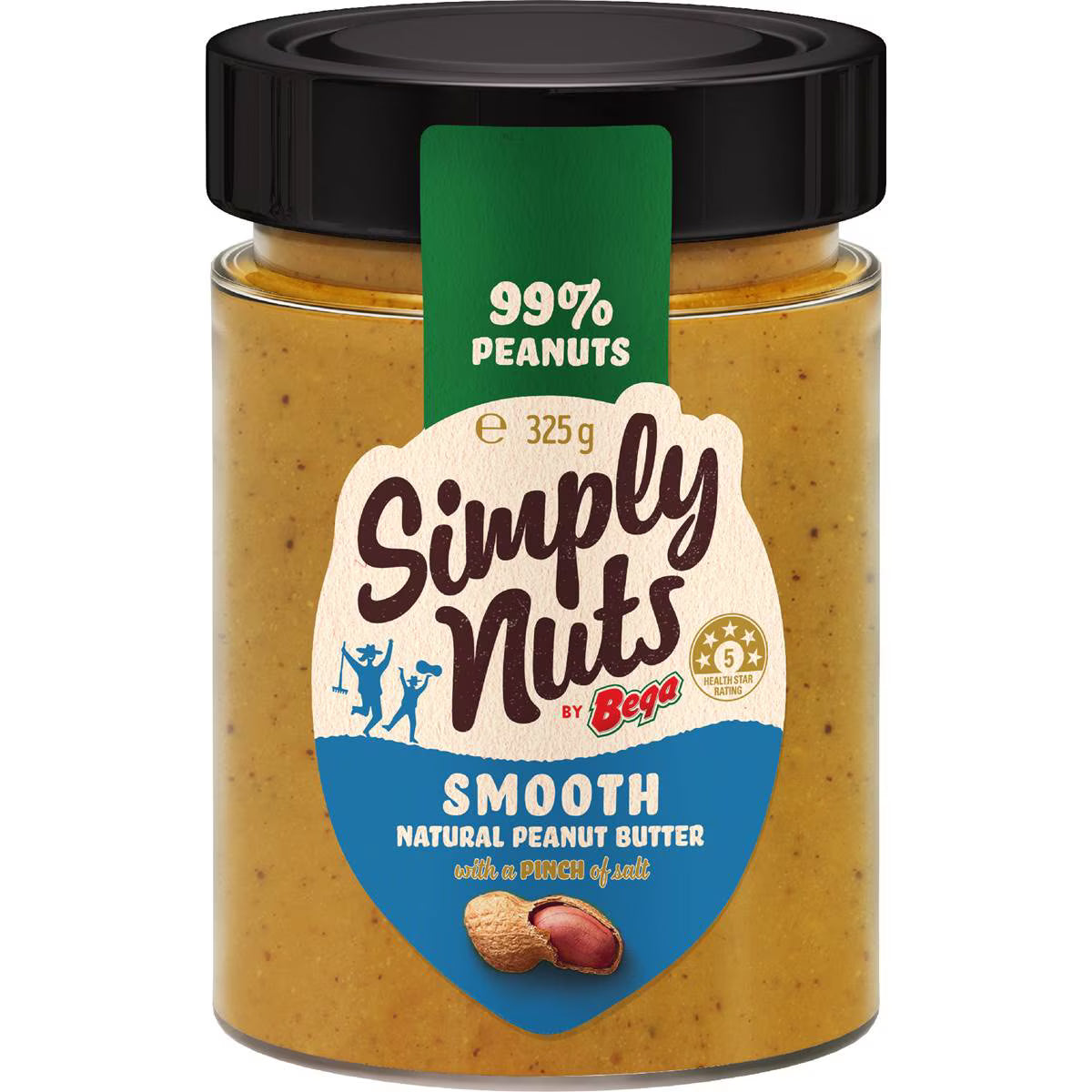 Simply Nuts Smooth Natural Peanut Butter | 325g | Bega | YG-112853-MC-150911