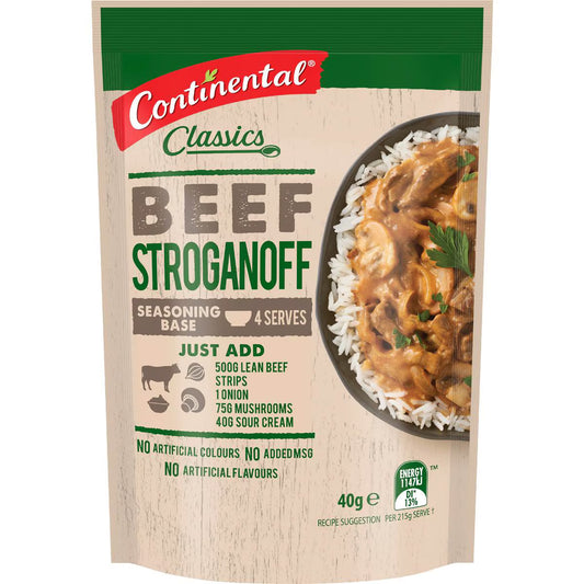 Recipe Base Beef Stroganoff | 40g | Continental | YG-010016-MC-978632