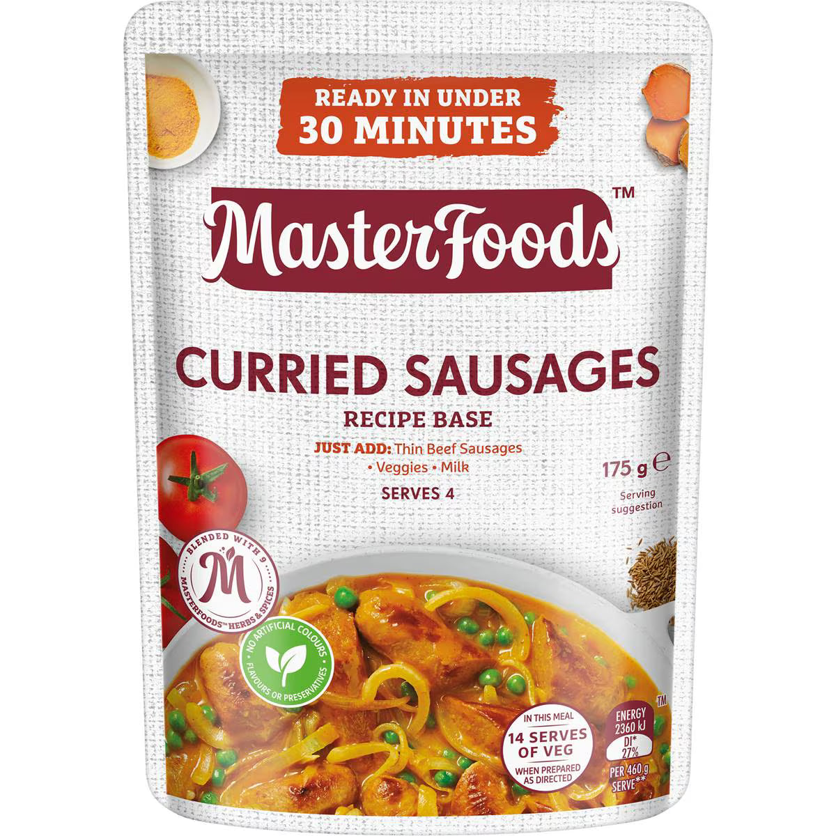 Curried Sausages Recipe Base | 175g | Masterfoods | YG-010066-WW-058292