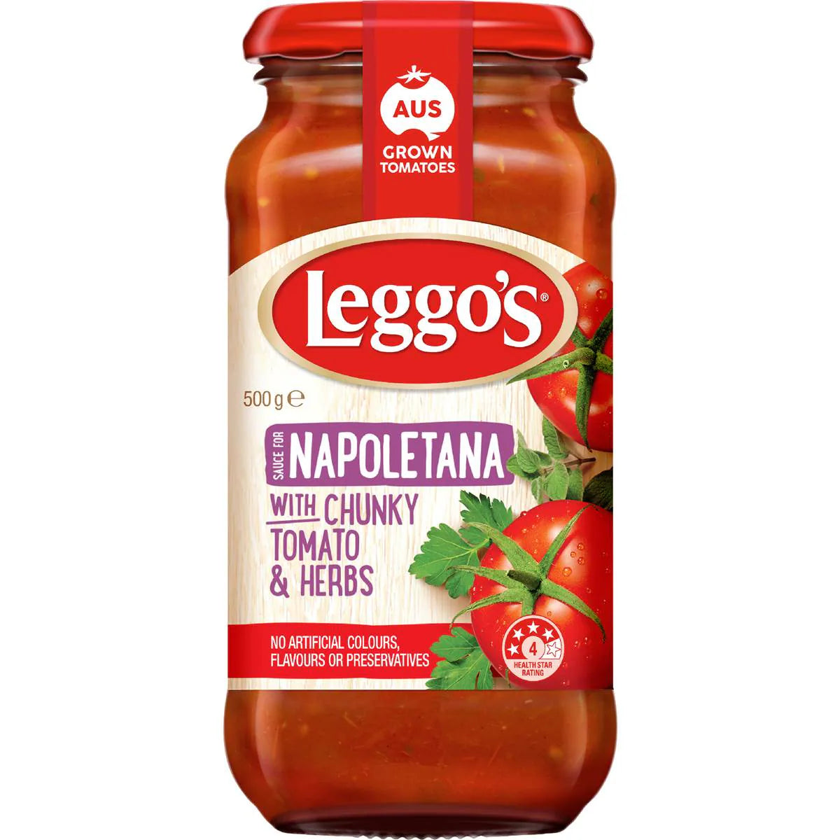 Napoletana With Chunky Tomato & Herbs Pasta Sauce | 500g | Leggo's | YG-112197-MC-979026