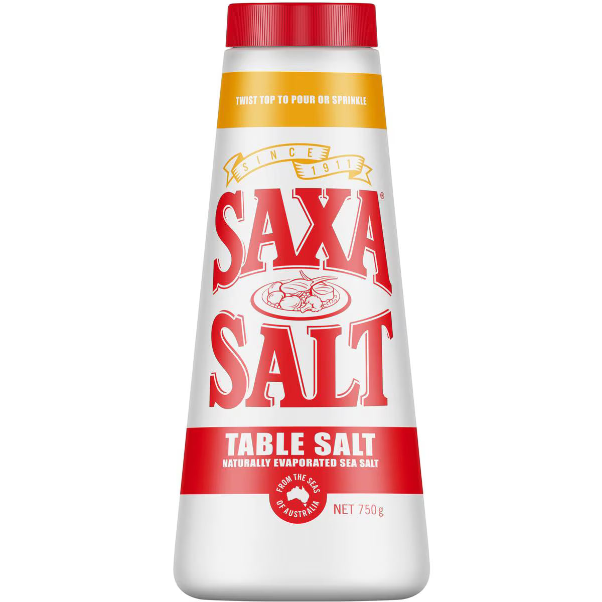 Table Salt Drum Plain | 750g | Saxa | YG-112082-MC-978520
