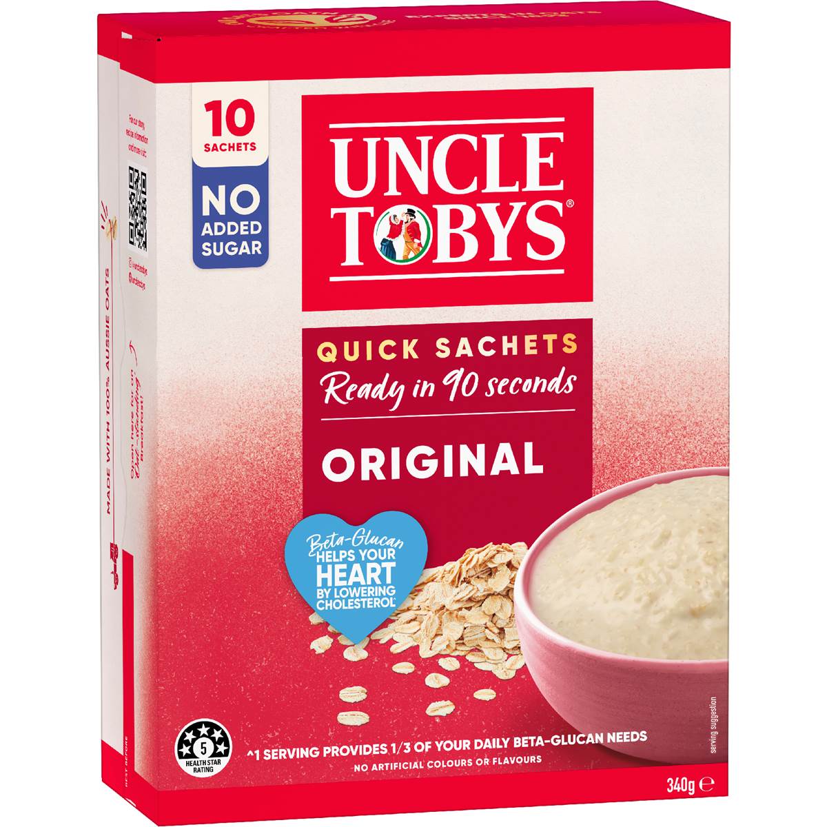 Oats Quick Sachets Original Porridge | 340g | Uncle Tobys | YG-111856-MC-977761