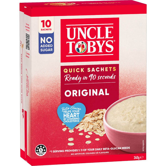 Oats Quick Sachets Original Porridge | 340g | Uncle Tobys | YG-111856-MC-977761