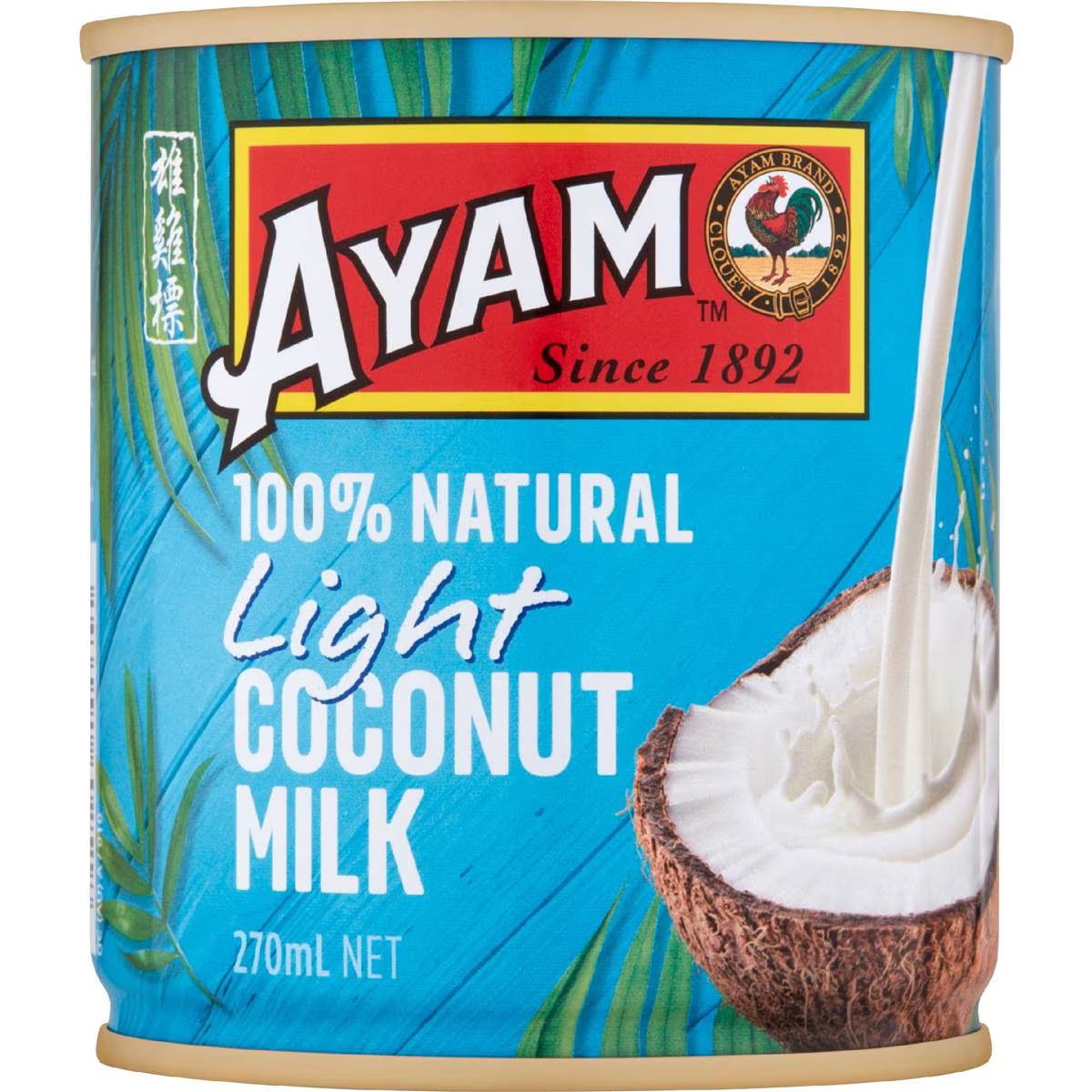 100 Natural Light Coconut Milk | 270ml | Ayam | YG-009753-WW-058589
