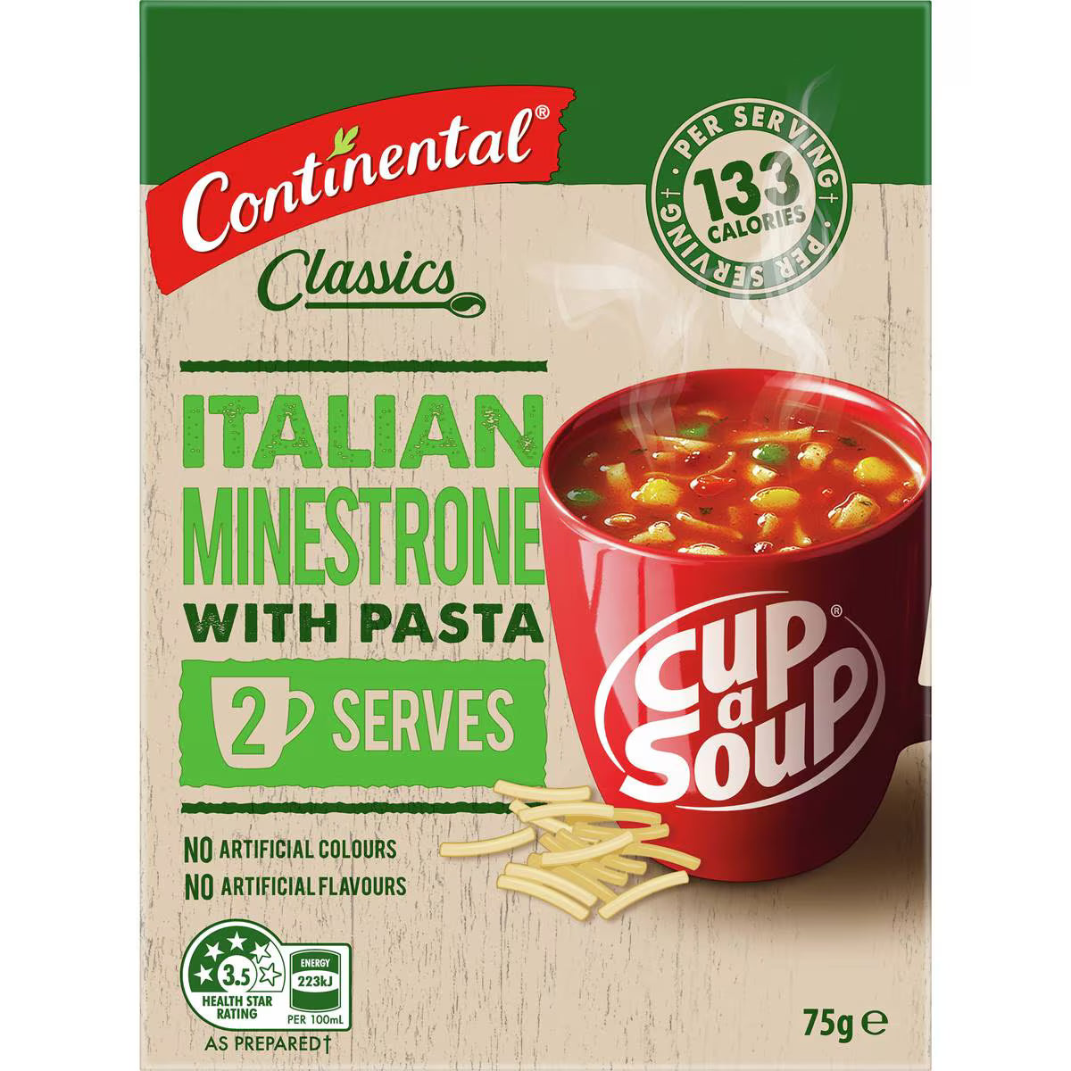 Classics Cup A Soup Italian Minestrone With Pasta | 75g | Continental | YG-112110-MC-978615