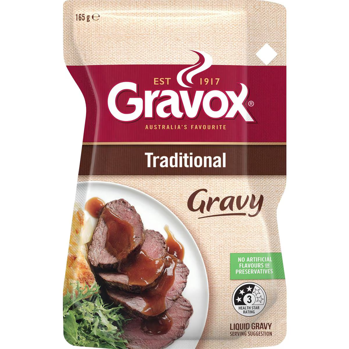 Traditional Liquid Gravy Pouch Liquid Traditional | 165g | Gravox | YG-112131-MC-978707