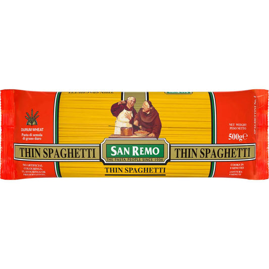 Thin Spaghetti No. 4 | 500g | San Remo | YG-112998-MC-978992