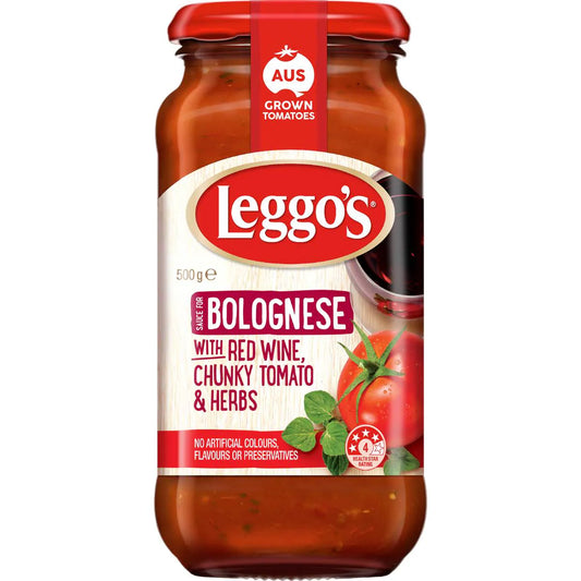 Red Wine Bolognese With Chunky Tomato & Herbs Pasta Sauce | 500g | Leggo's | YG-112198-MC-979028