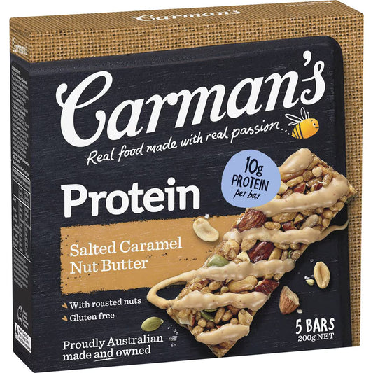 Protein Bars Salted Caramel Nut Butter | 5 Pack | Carman's | YG-112613-MC-977325
