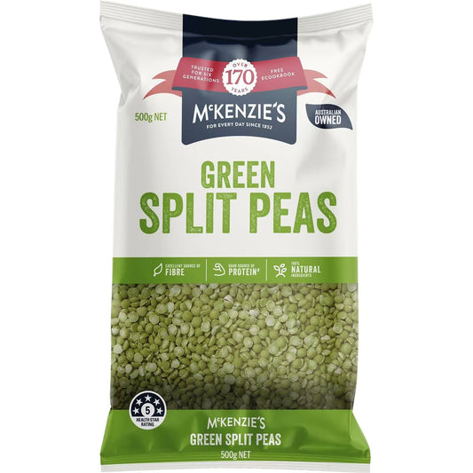 Dried Green Split Peas | 500g | Mckenzie's | YG-010423-MC-978446