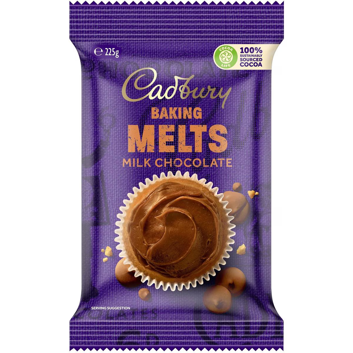 Baking Milk Chocolate Melts | 225g | Cadbury | YG-008647-MC-978389