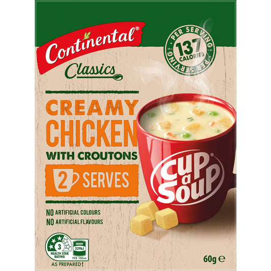 Classics Cup A Soup Creamy Chicken With Croutons | 60g | Continental | YG-112114-MC-978640