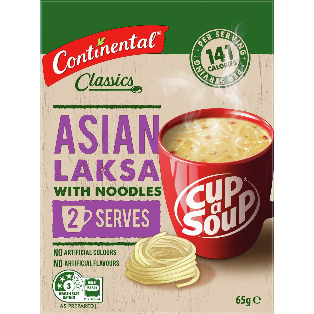 Classics Cup A Soup Laksa With Noodles | 65g | Continental | YG-112941-MC-978633
