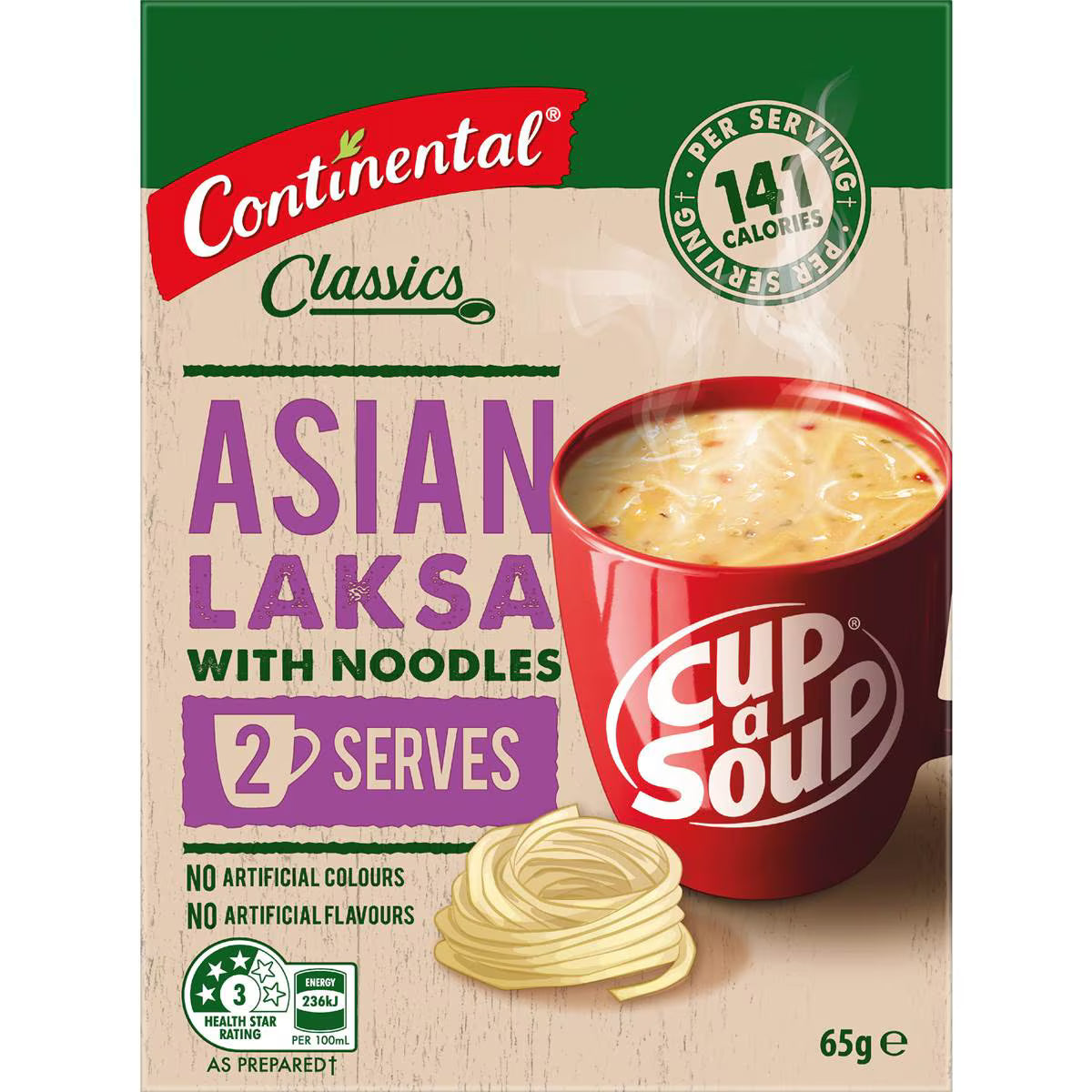 Classics Cup A Soup Laksa With Noodles | 65g | Continental | YG-112941-MC-978633