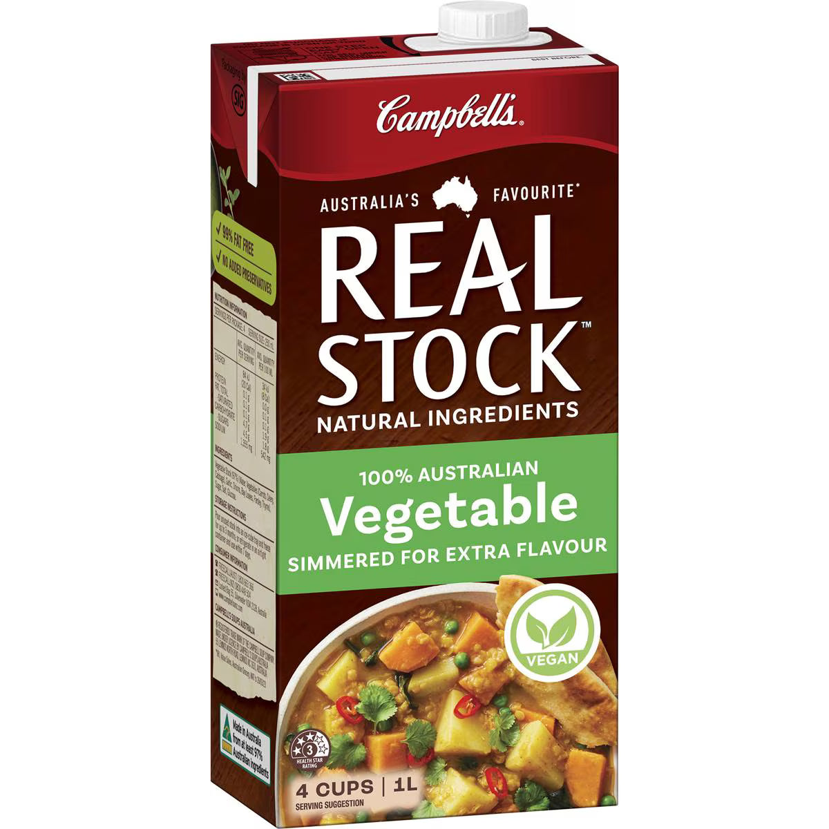 Real Stock Vegetable Liquid Stock | 1L | Campbell's | YG-112955-MC-978729