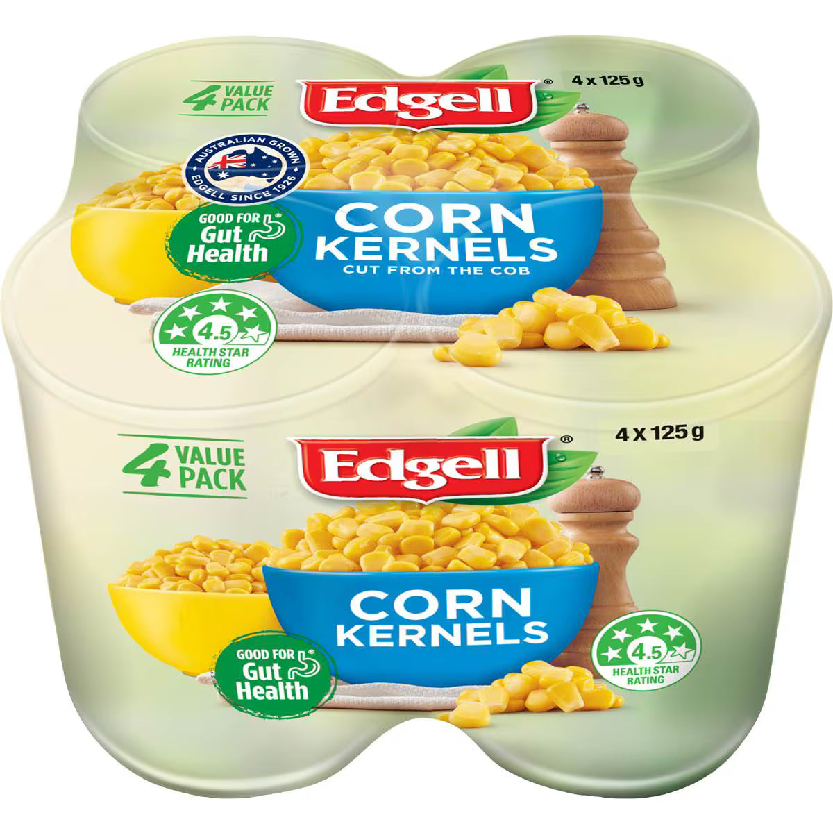 Grown Sweet Corn Kernels | 125g x 4 Pack | Edgell | YG-112924-MC-978551