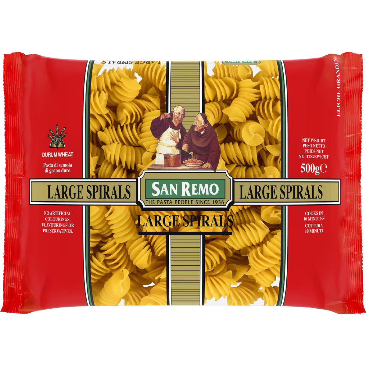 Spirals Large Pasta | 500g | San Remo | YG-113000-MC-979012