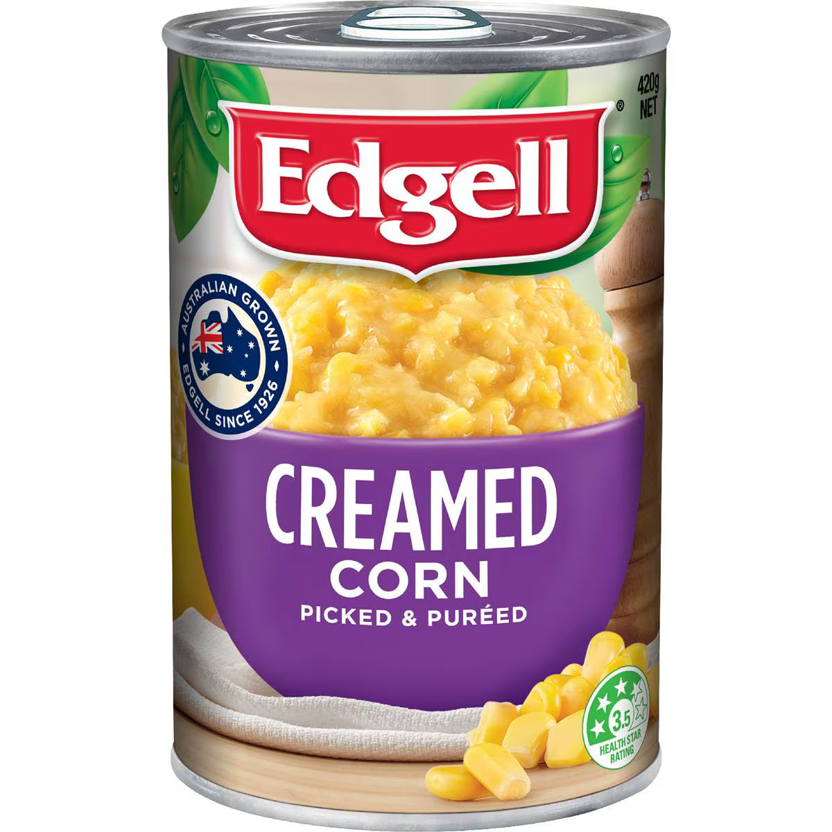 Creamed Corn Picked & Pureed | 420g | Edgell | YG-112935-MC-978599