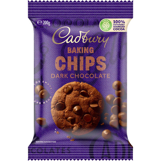 Baking Dark Chocolate Chips | 200g | Cadbury | YG-008698-WW-058906