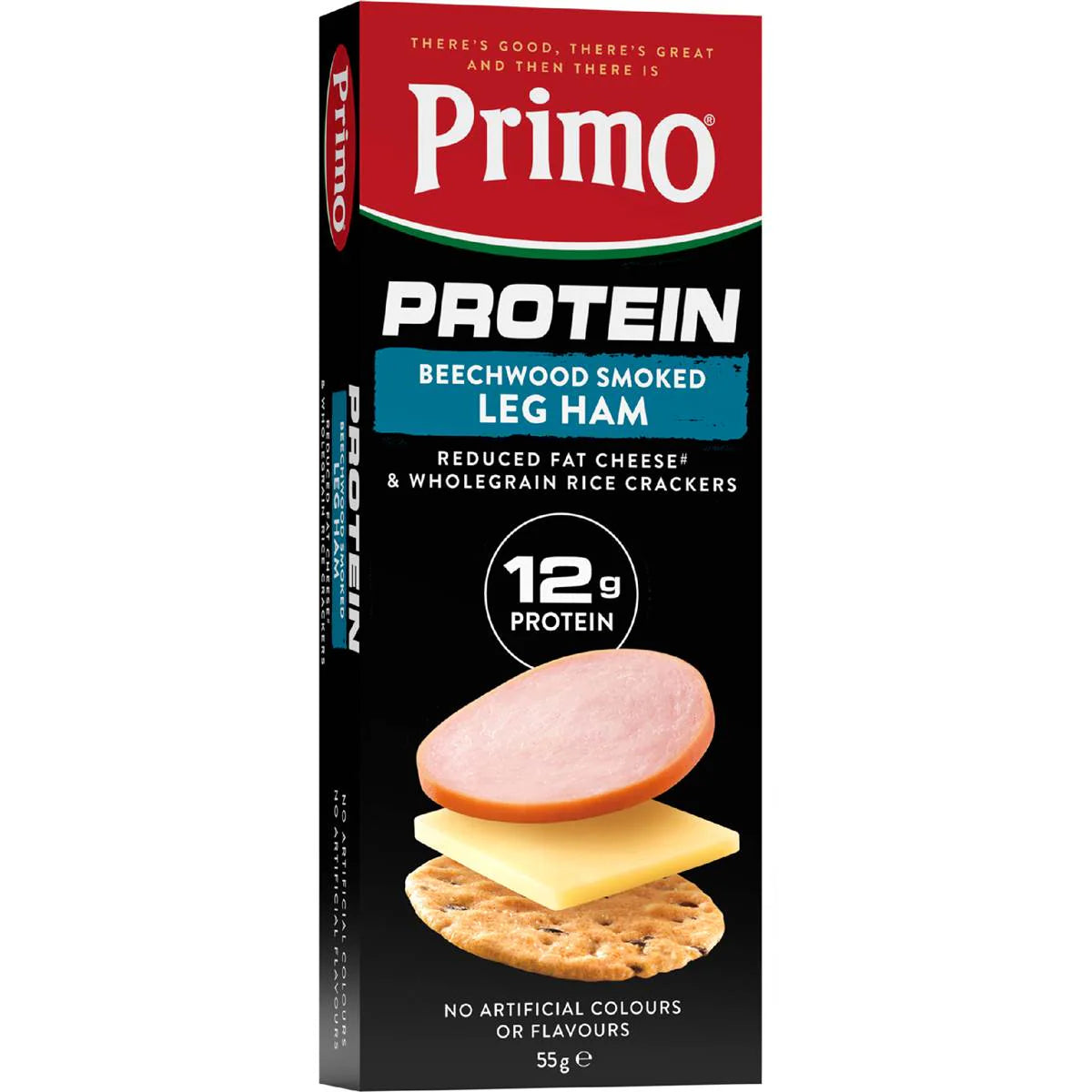 Protein Smoked Leg Ham Cheese & Wholegrain Crackers | 55g | Primo | YG-112345-MC-980868