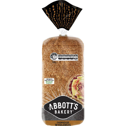 Farmhouse Wholemeal Bread Sandwich Slice Loaf | 750g | Abbott's Bakery | YG-007568-WW-059397