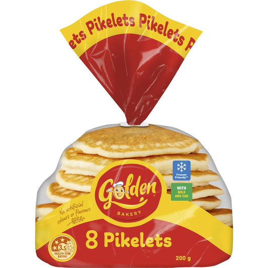 Pikelets | 8 Pack | Golden | YG-007547-WW-059437
