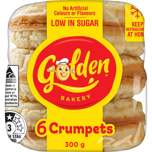 Crumpets Round | 6 Pack | Golden | YG-007573-WW-059497