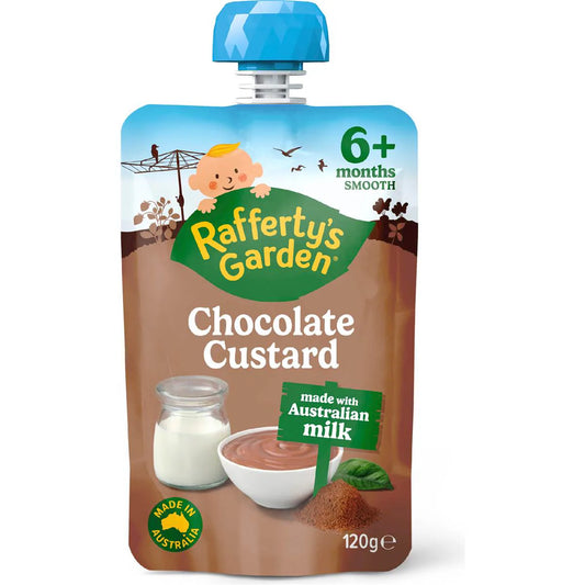 Baby Food Pouch Chocolate Custard 6 Months | 120g | Rafferty's Garden | YG-009231-WW-059546
