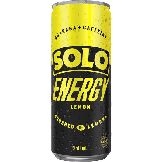 Energy Drink Lemon Flavour Can Lemon | 250ml | Solo | YG-111452-MC-975449