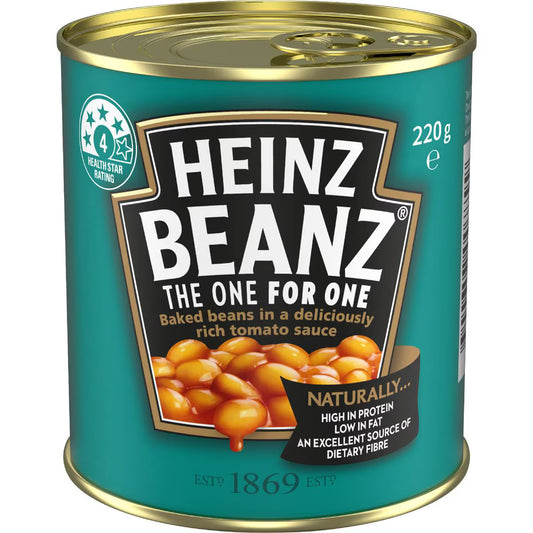 Beanz Canned Baked Beans In Tomato Sauce Breakfast | 220g | Heinz | YG-009816-MC-978660