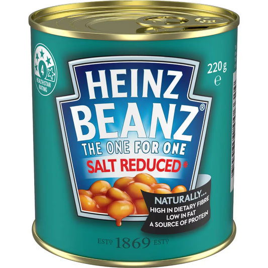 Beanz Canned Baked Breakfast Beans Salt Reduced | 220g | Heinz | YG-009673-WW-061571