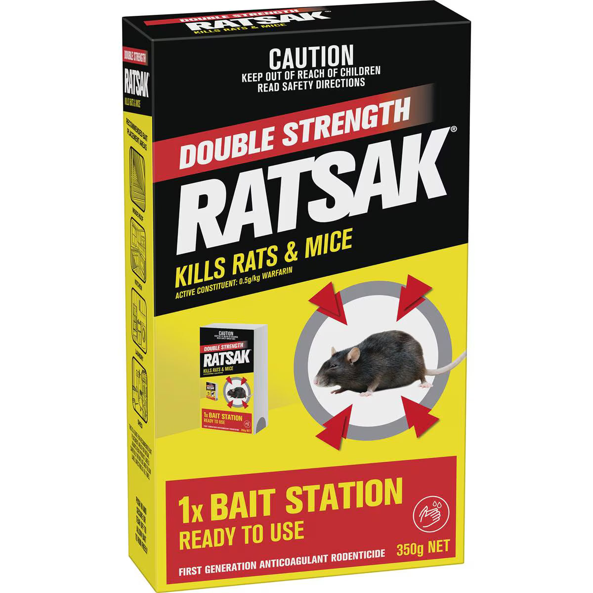 Rat & Mouse Baits Double Strength | 350g | Ratsak | YG-113105-MC-980633