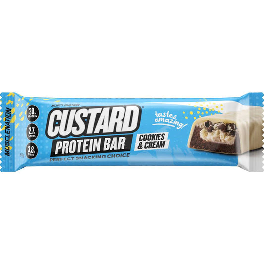 Protein Custard Bar Cookie & Cream | 60g | Muscle Nation | YG-112607-MC-977292