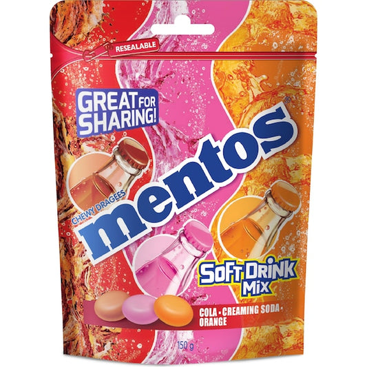 Soft Drink Lolly Mix | 150g | Mentos | YG-112585-MC-976990