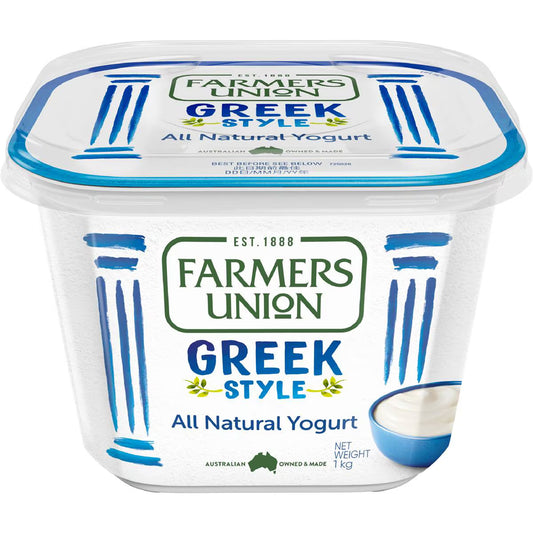 Greek Style Natural Yoghurt | 1kg | Farmers Union | YG-007567-MC-980807