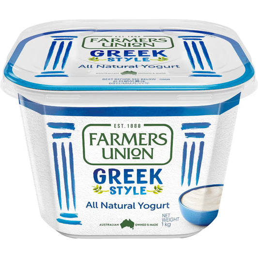 Greek Style Natural Yoghurt | 1kg | Farmers Union | YG-007567-MC-980807