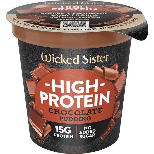 High Protein Chocolate Pudding | 170g | Wicked Sister | YG-113178-MC-981148