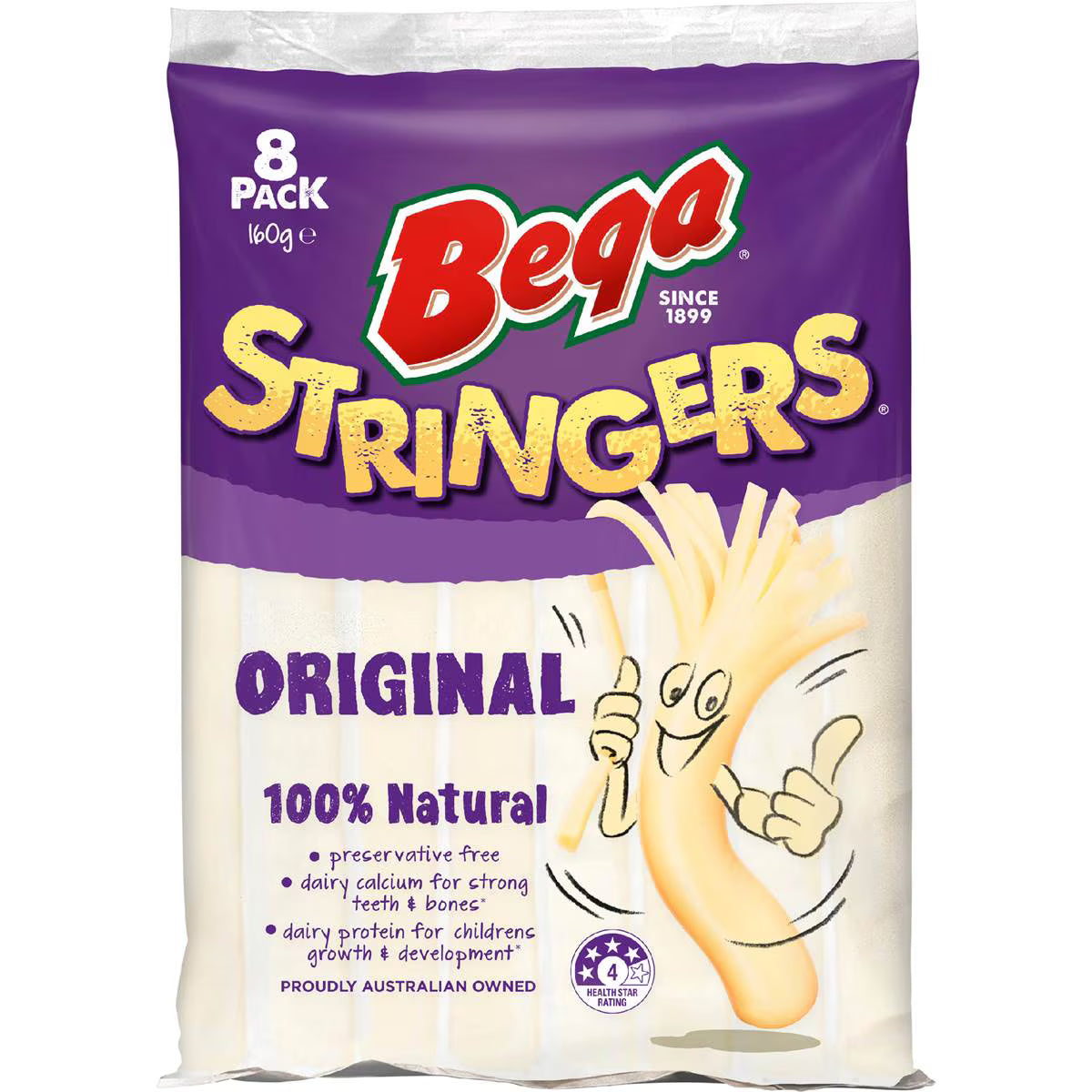 Stringers Cheese Cheese | 160g | Bega | YG-006611-WW-082909