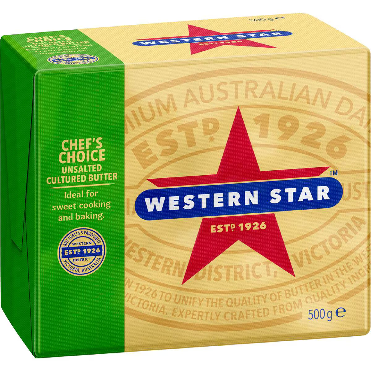 Unsalted Butter Block Chef's Choice | 500g | Western Star | YG-112349-MC-980913