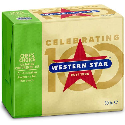 Unsalted Butter Block Chef's Choice | 500g | Western Star | YG-112349-MC-148259