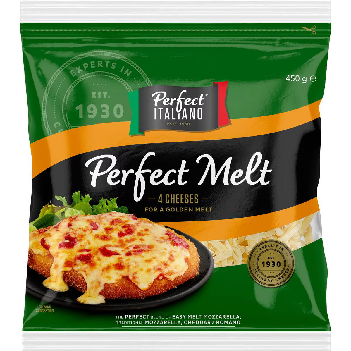 Grated 4 Cheese Melt | 450g | Perfect Italiano | YG-112366-MC-980975