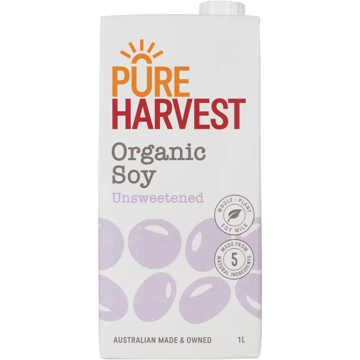 Organic Soy Unsweetened Long Life Milk UHT | 1L | Pureharvest | YG-008990-WW-082993