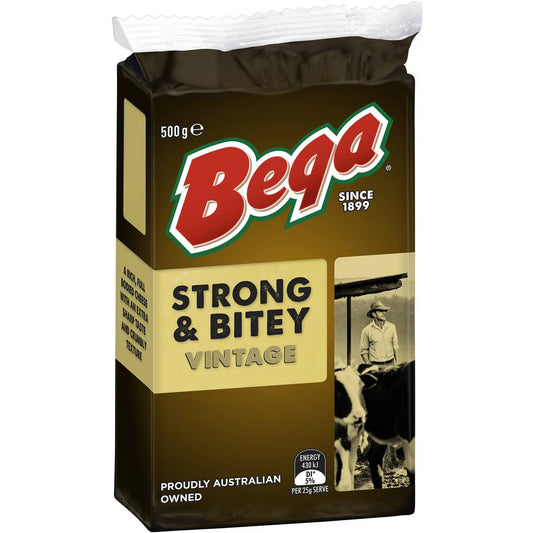 Cheese Block Strong & Bitey Vintage | 500g | Bega | YG-006579-WW-083005