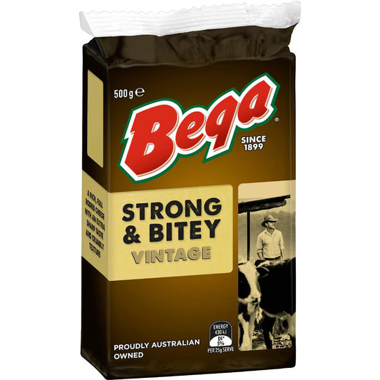 Cheese Block Strong & Bitey Vintage | 500g | Bega | YG-006579-WW-083005