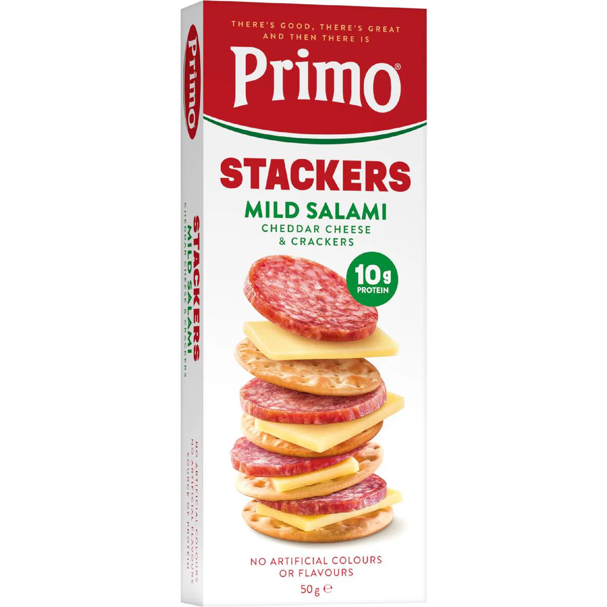 Stackers Mild Salami Cheddar Cheese & Crackers | 50g | Primo | YG-113121-MC-980847