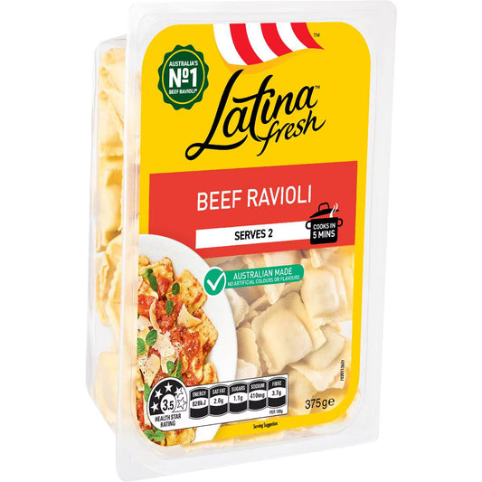 Beef Ravioli Pasta | 375g | Latina Fresh | YG-006528-MC-981100