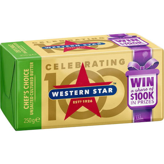 Unsalted Butter Block Chef's Choice | 250g | Western Star | YG-112352-MC-980923